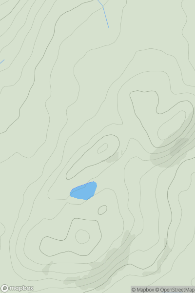 Thumbnail image for Pen y Castell [Anglesey and the Lleyn Peninsula] showing contour plot for surrounding peak